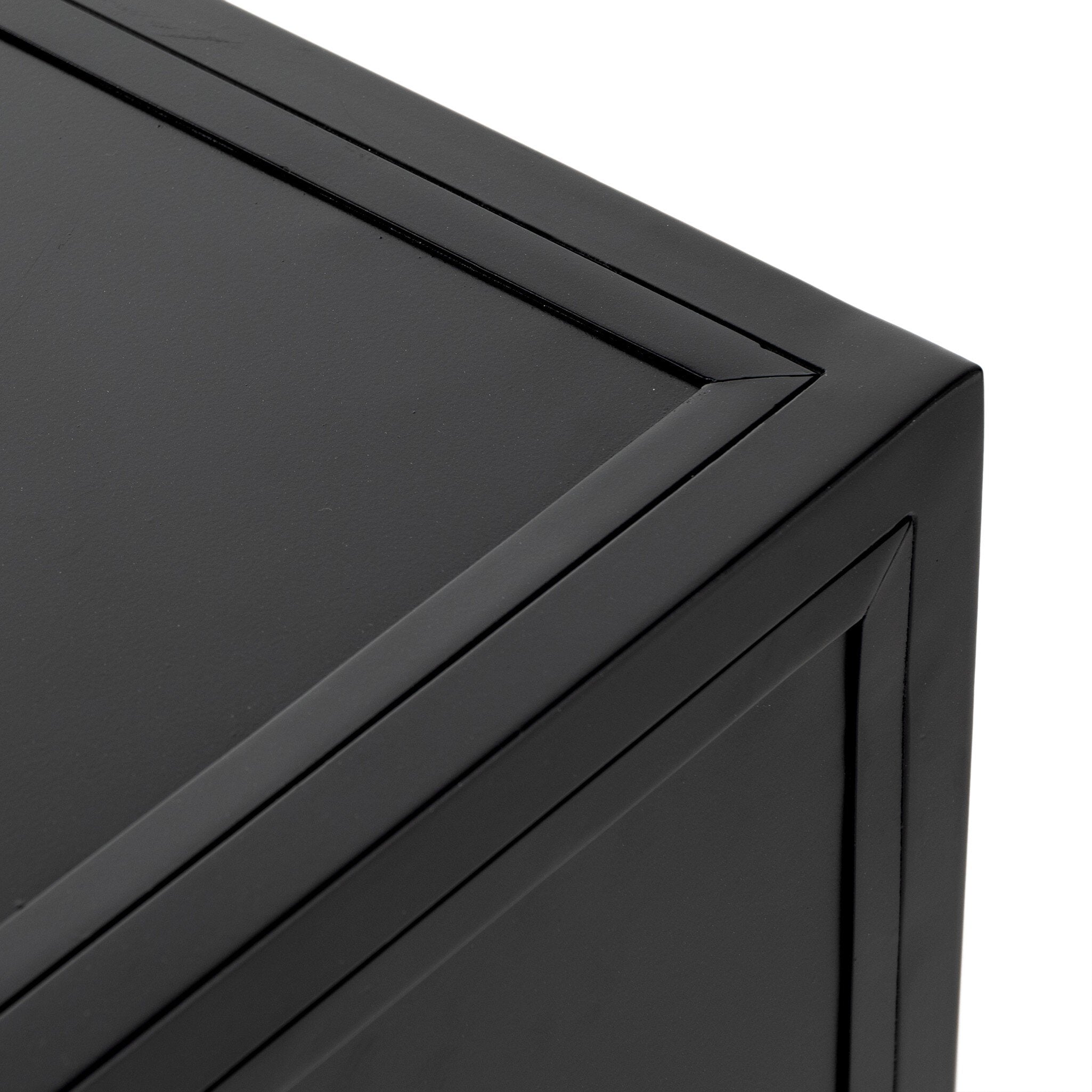 Belmont Large Storage Nightstand - Black