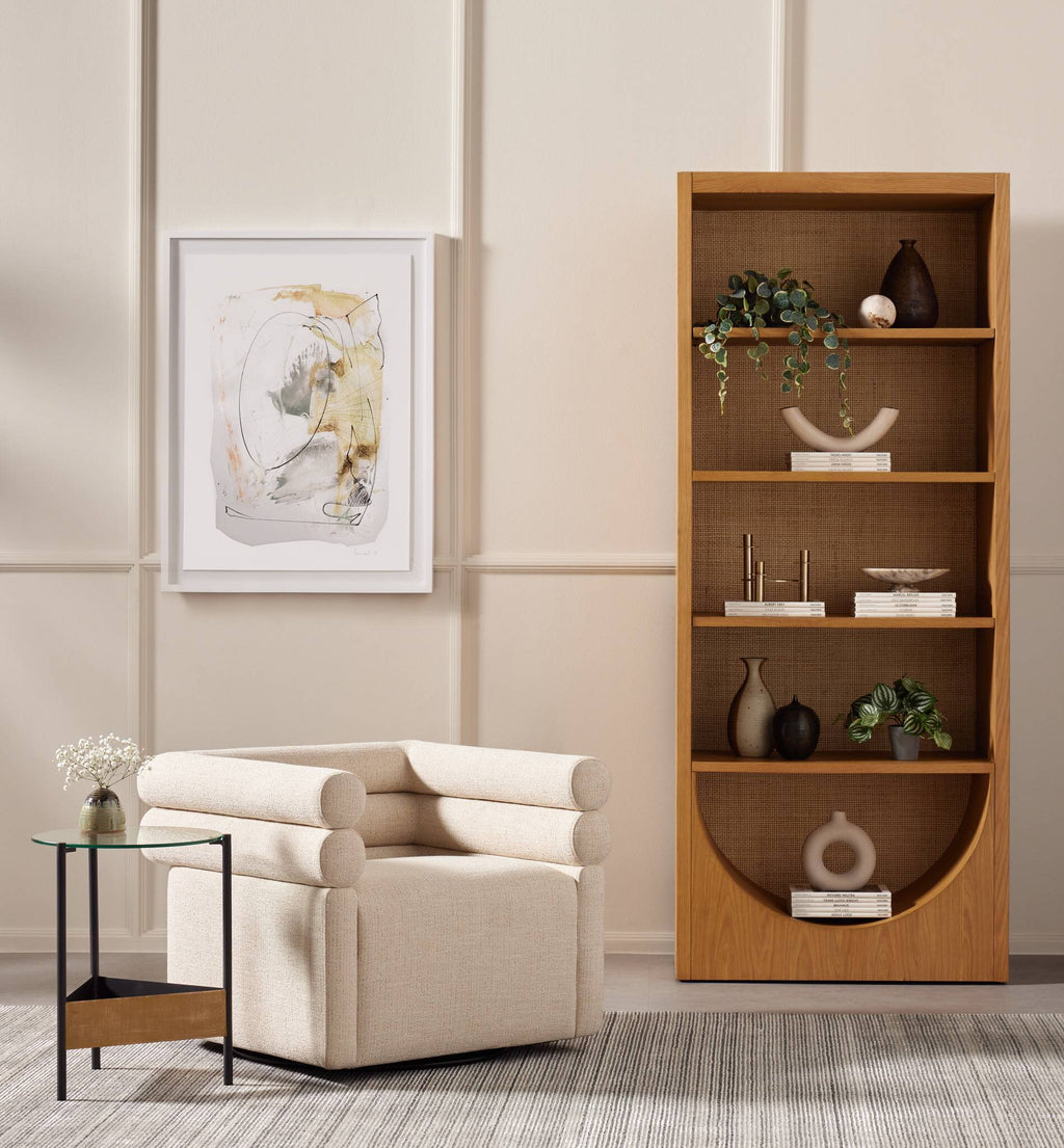 Evie Swivel Chair - Hampton Cream