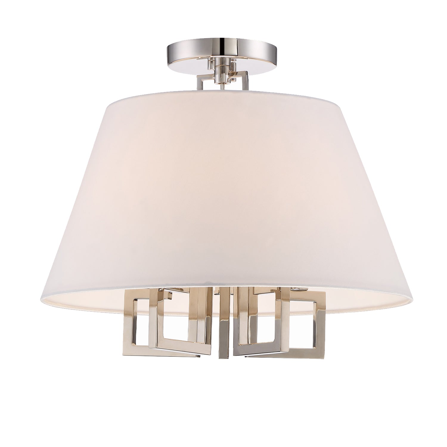 Libby Langdon Westwood 16'' Polished Nickel Semi Flush Mount