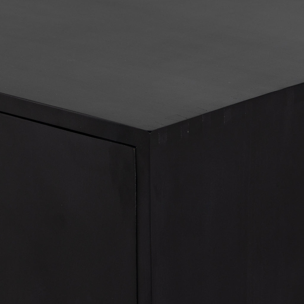 Isador Bar Cabinet - Black Wash Poplar