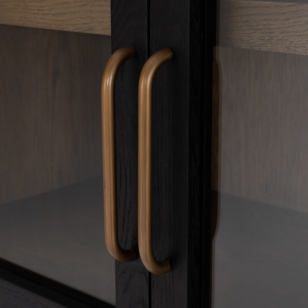 Tolle Cabinet - Drifted Matte Black Veneer