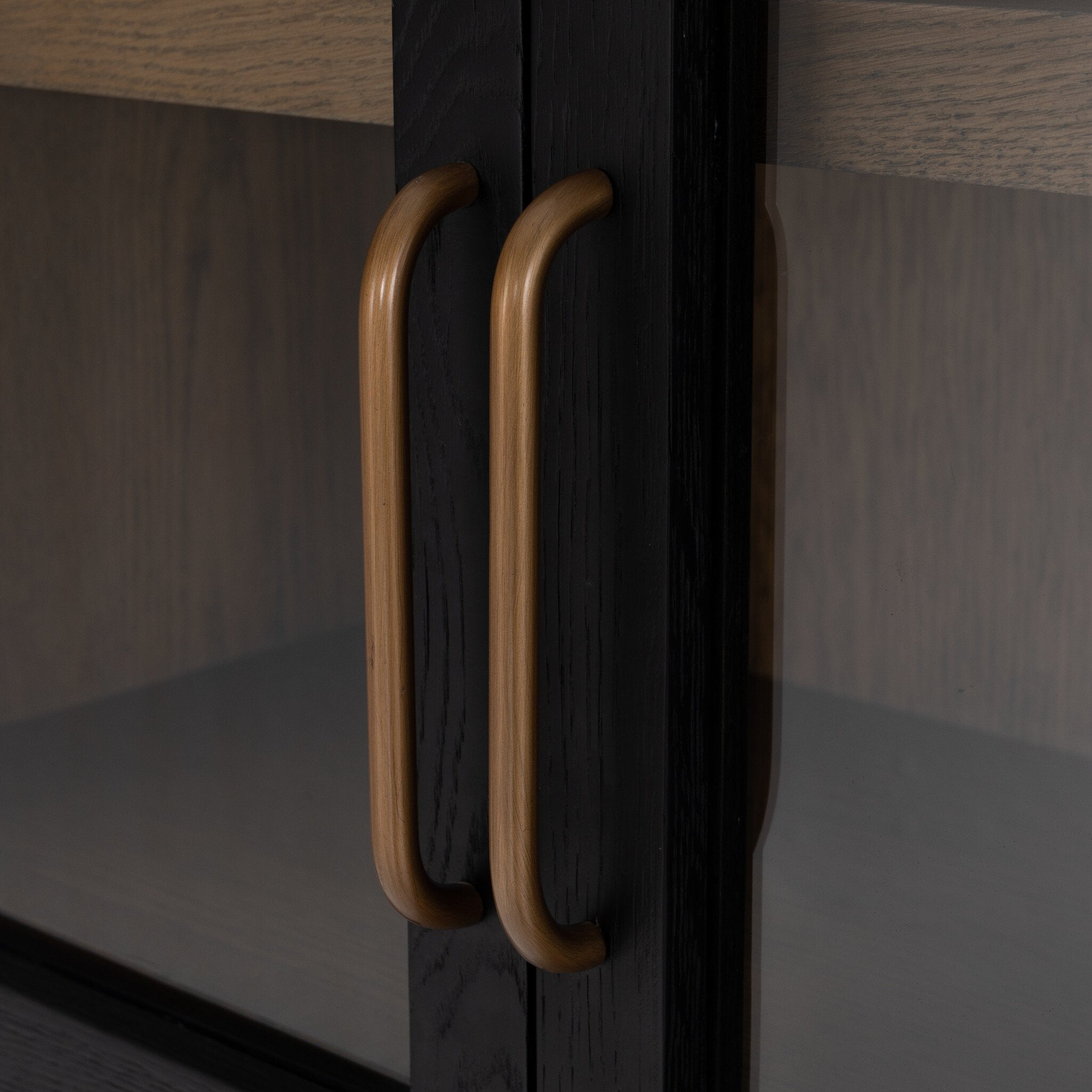 Tolle Cabinet - Drifted Matte Black Veneer