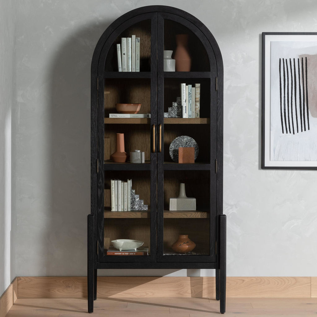 Tolle Cabinet - Drifted Matte Black Veneer