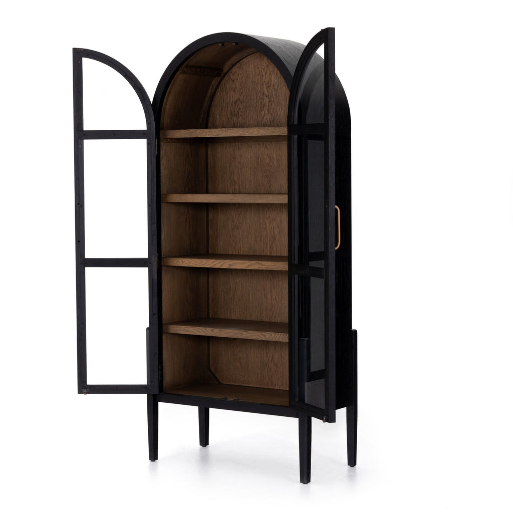 Tolle Cabinet - Drifted Matte Black Veneer