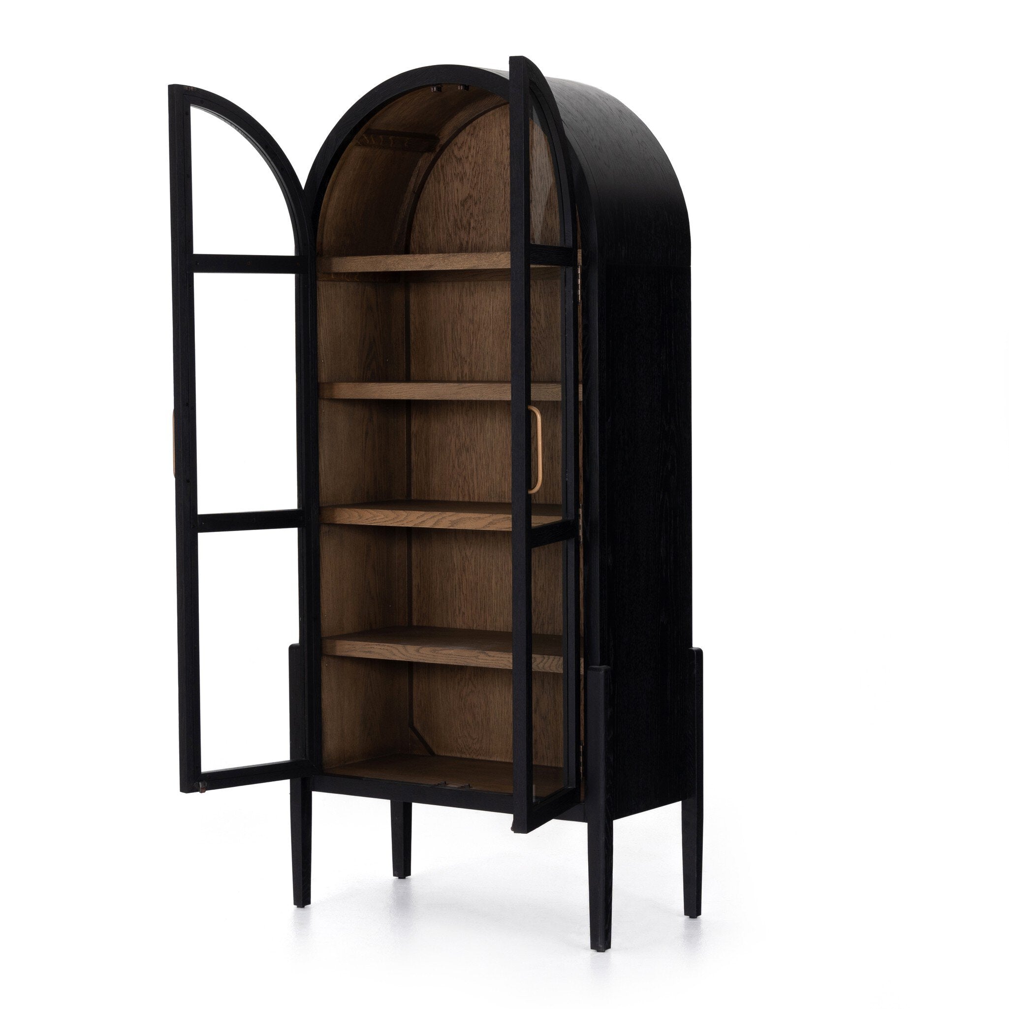 Tolle Cabinet - Drifted Matte Black Veneer