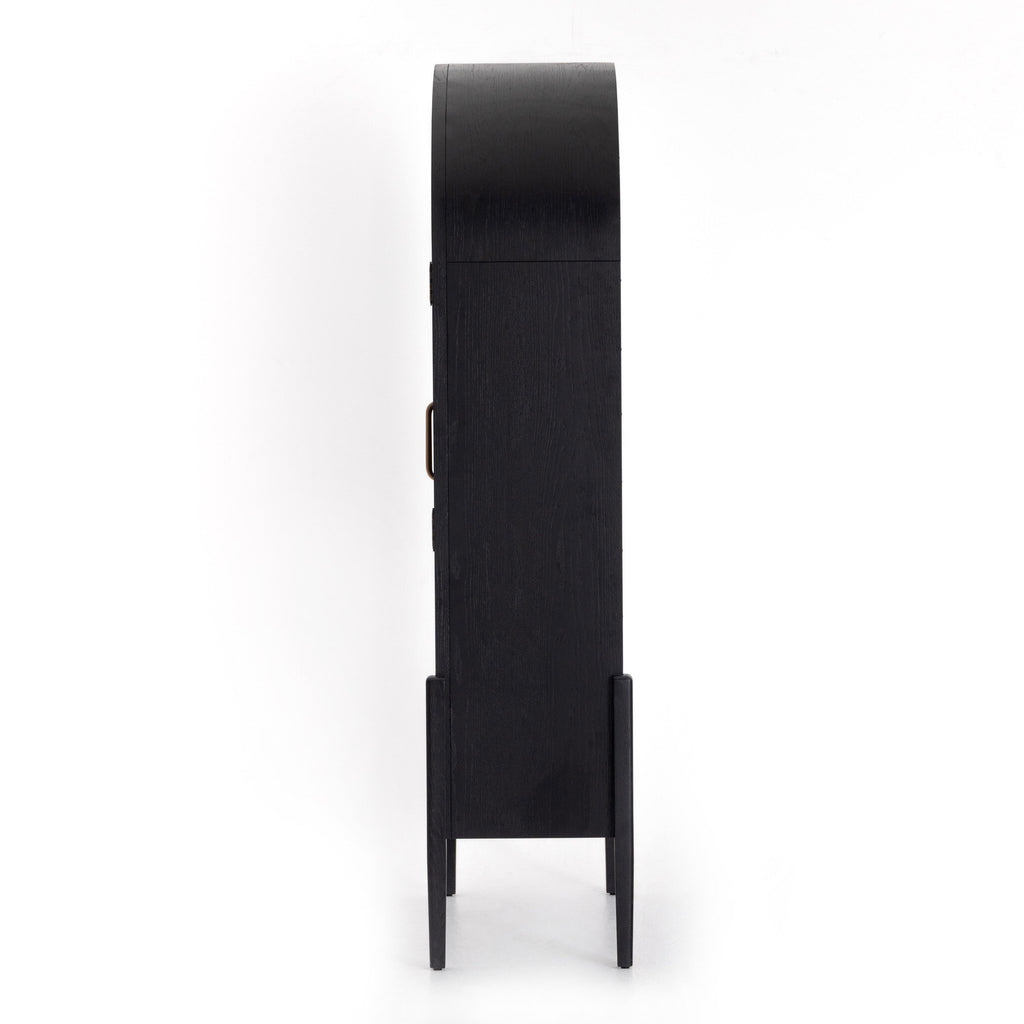 Tolle Cabinet - Drifted Matte Black Veneer