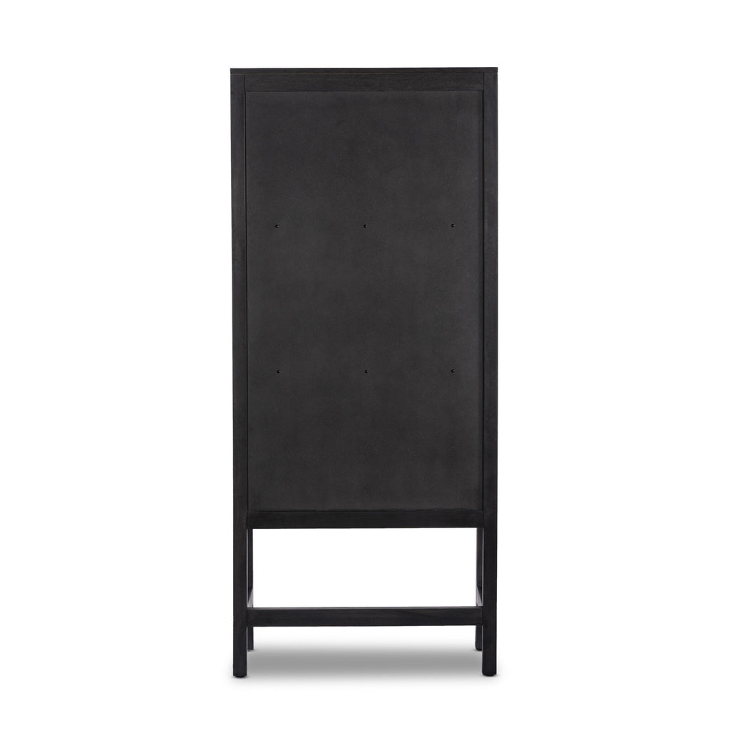 Caprice Narrow Cabinet - Black Wash Mango