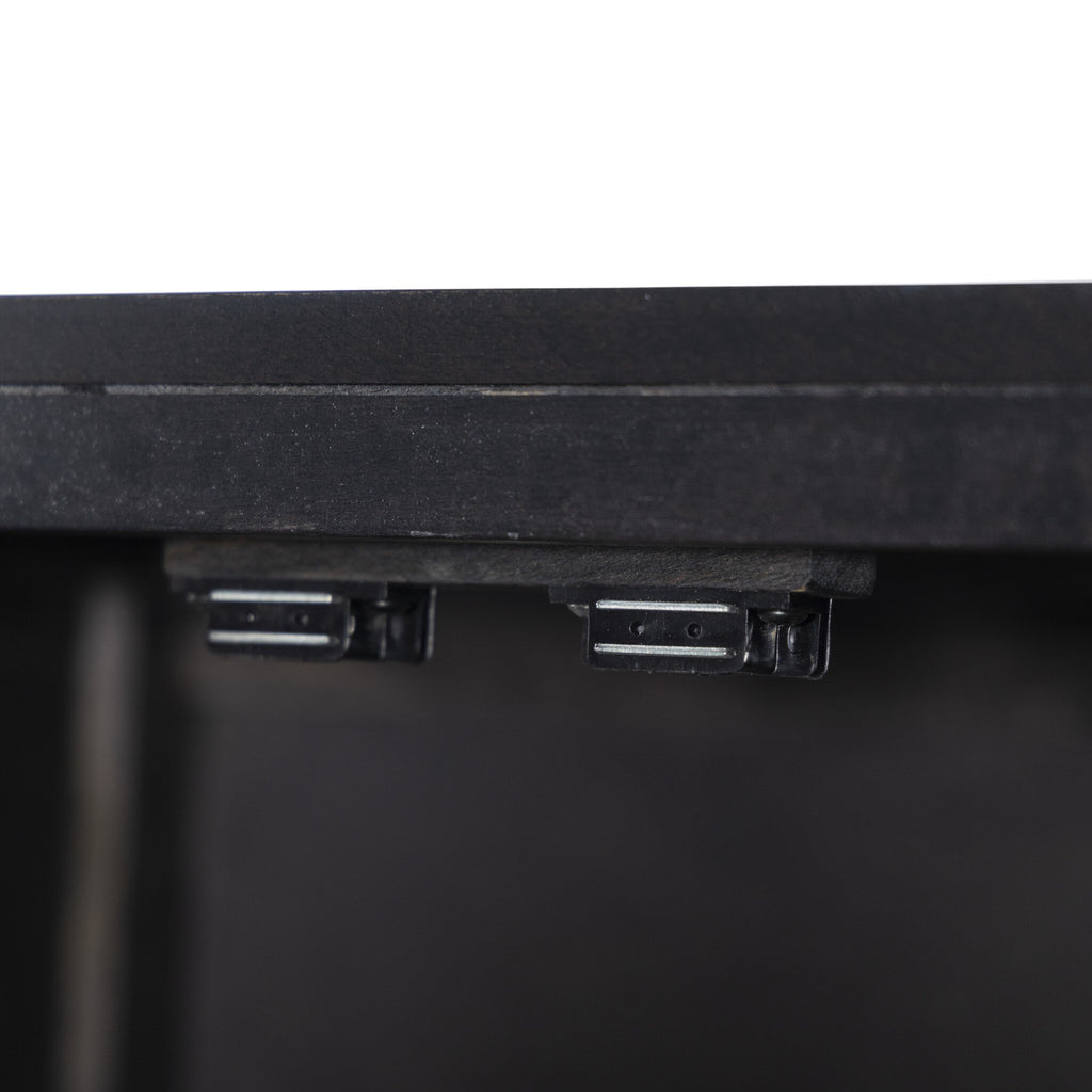Caprice Narrow Cabinet - Black Wash Mango