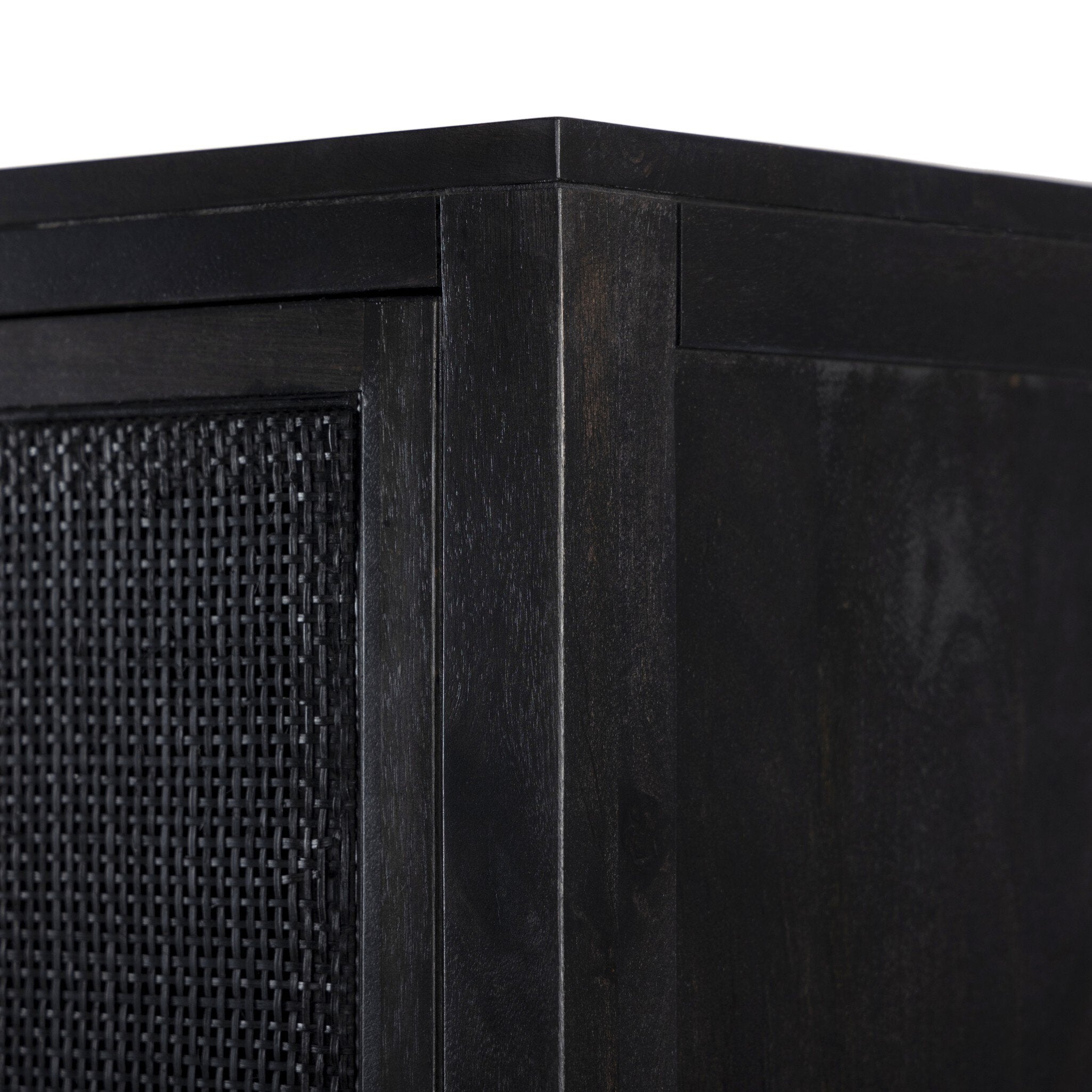 Caprice Narrow Cabinet - Black Wash Mango