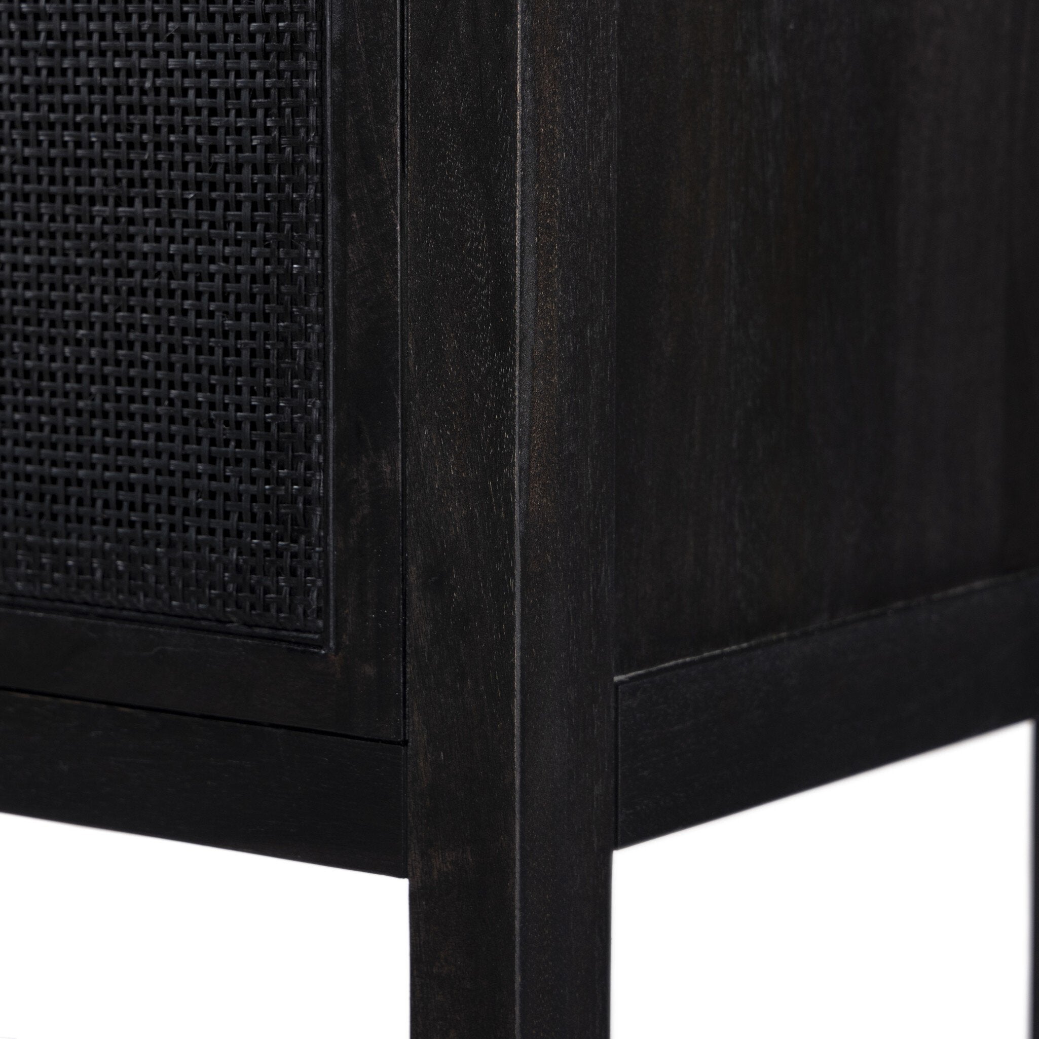 Caprice Narrow Cabinet - Black Wash Mango
