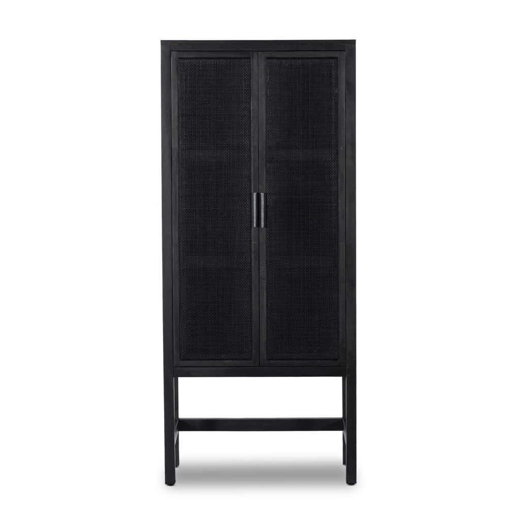Caprice Narrow Cabinet - Black Wash Mango