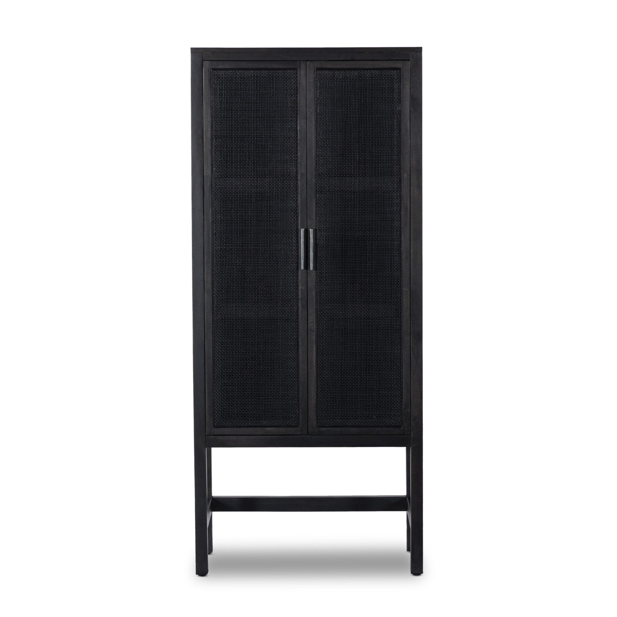 Caprice Narrow Cabinet - Black Wash Mango