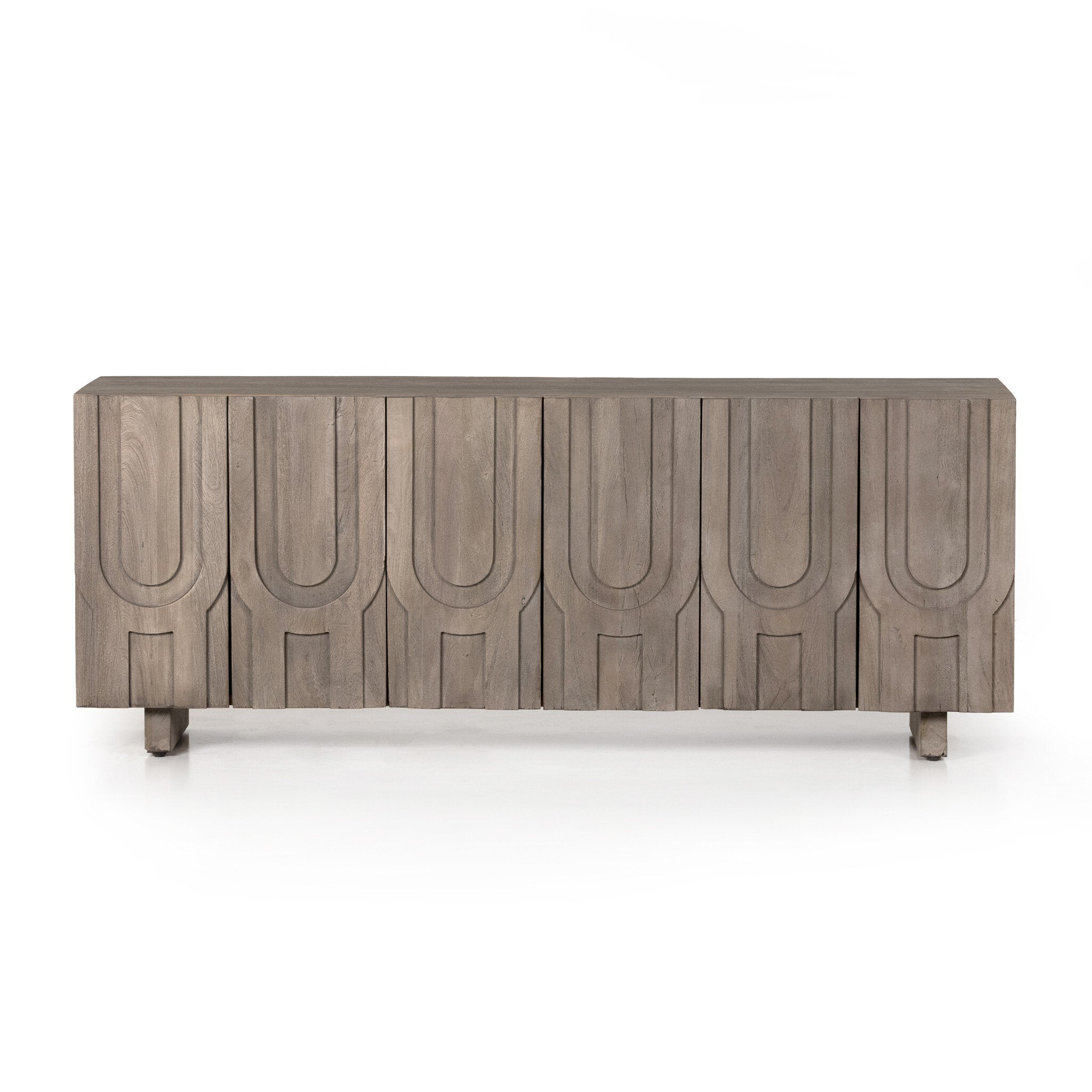 Rivka Media Console - Aged Grey