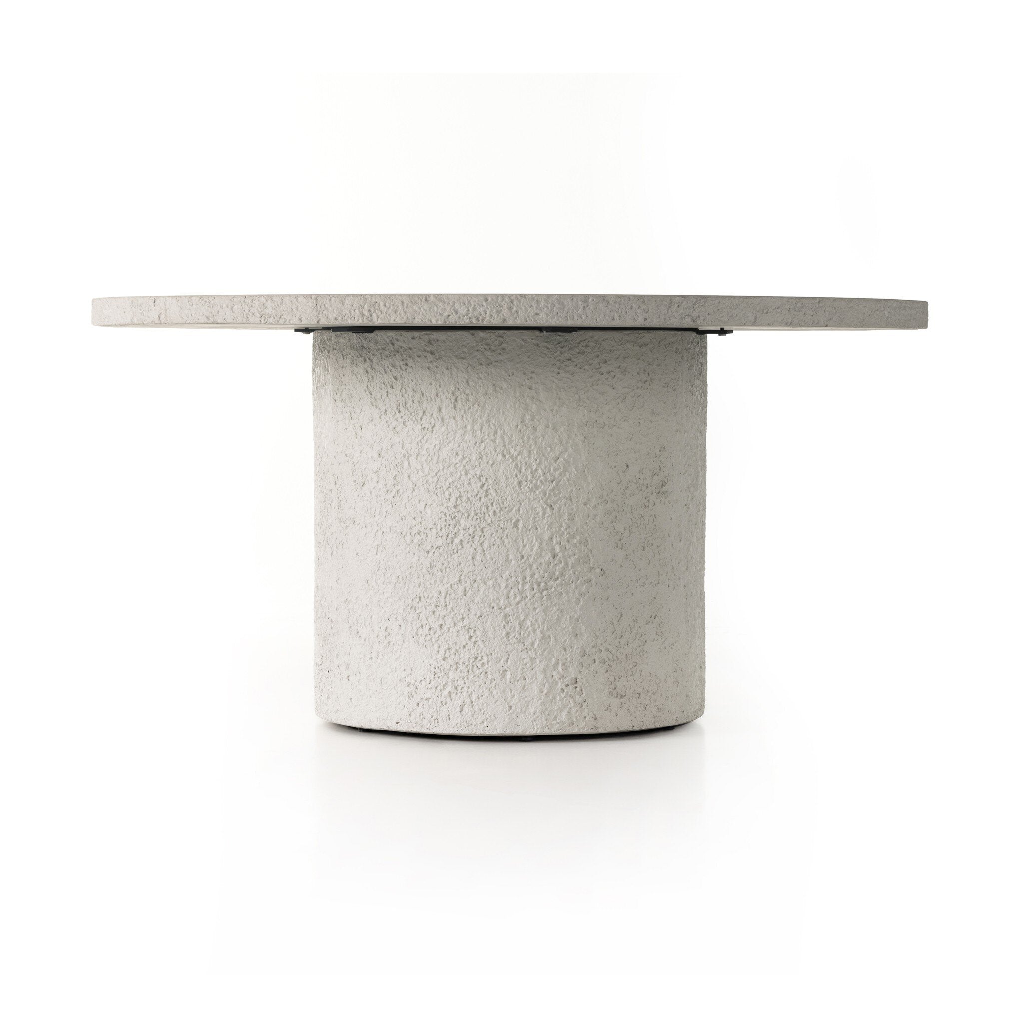 Otero Outdoor Round Dining Table - Matte Stone