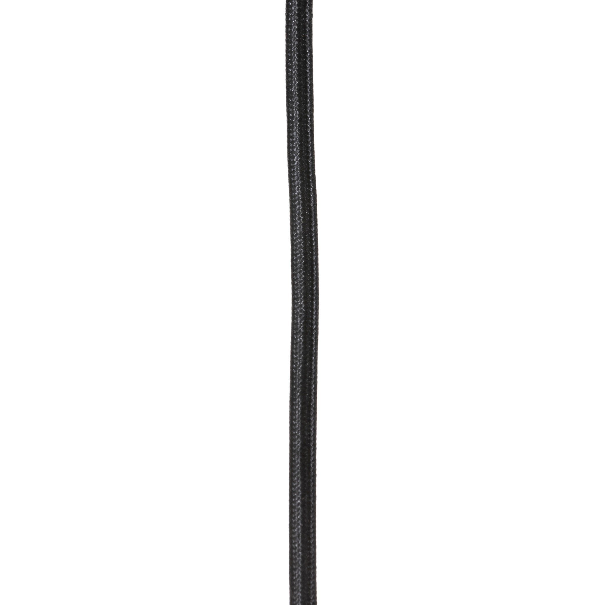 Cullen Pendant - Black Leather | Shiny White