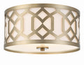 Libby Langdon Jennings 16.25'' Aged Brass Flush Mount