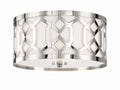 Libby Langdon Jennings 16.25'' Polished Nickel Flush Mount