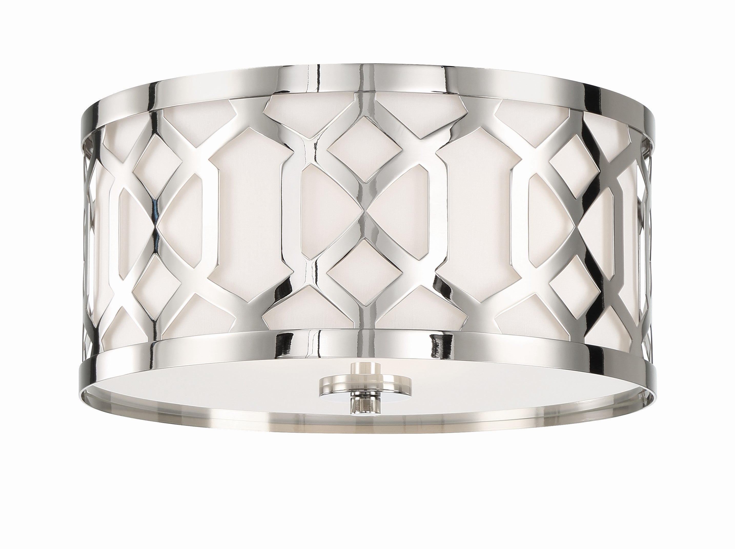 Libby Langdon Jennings 16.25'' Polished Nickel Flush Mount