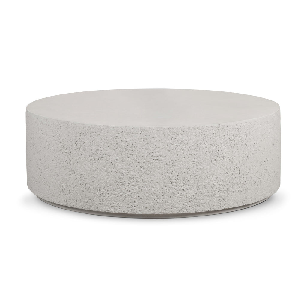 Otero Outdoor Round Coffee Table - Matte Stone
