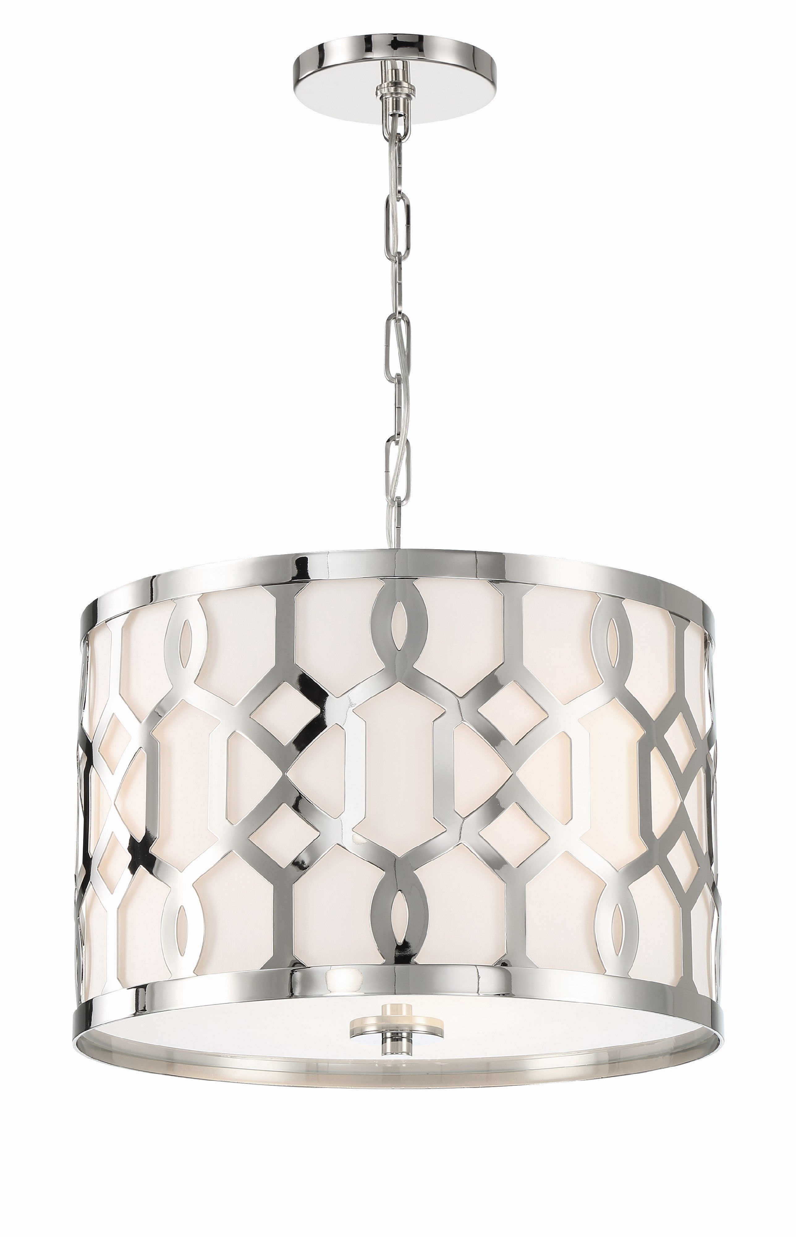 Libby Langdon Jennings 18.25'' Polished Nickel Pendant