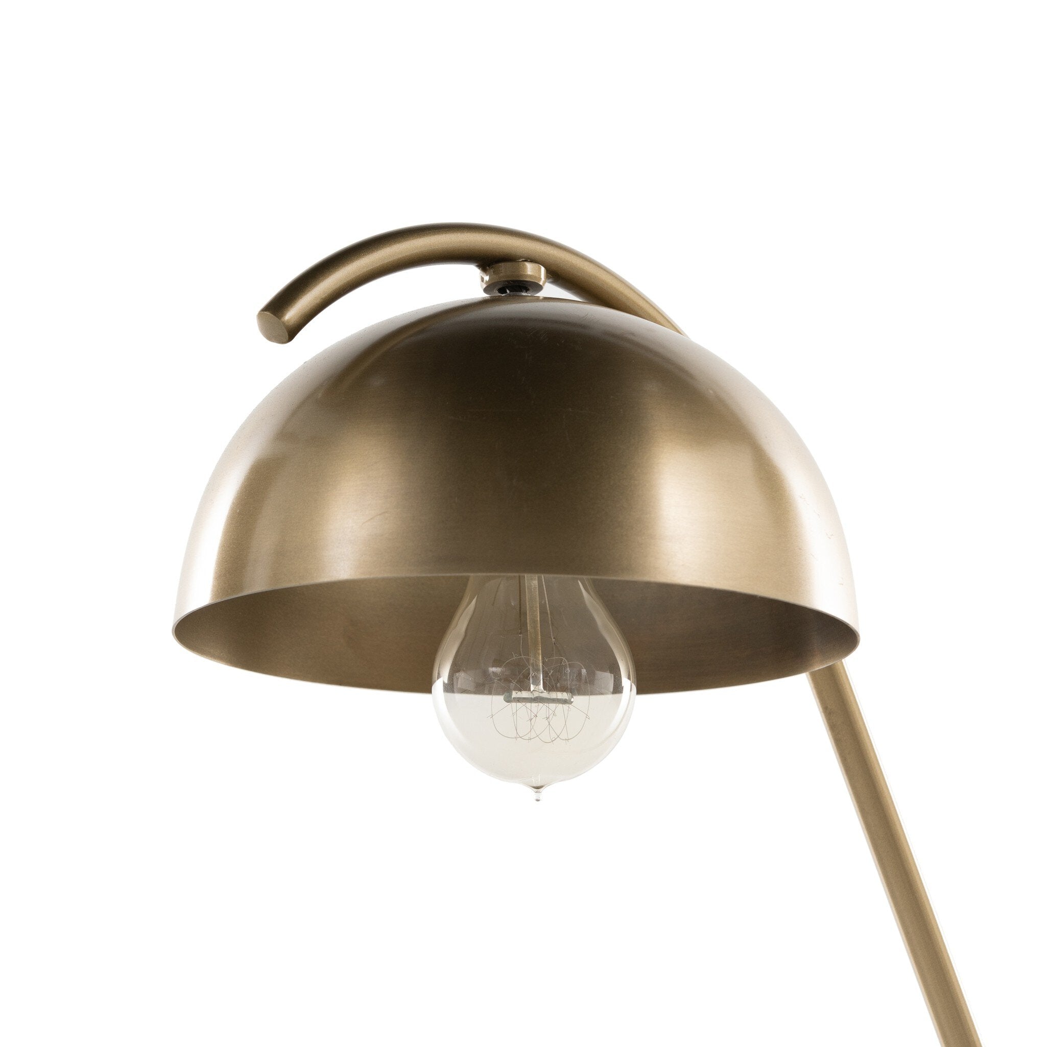 Becker Table Lamp - Charcoal and White Marble