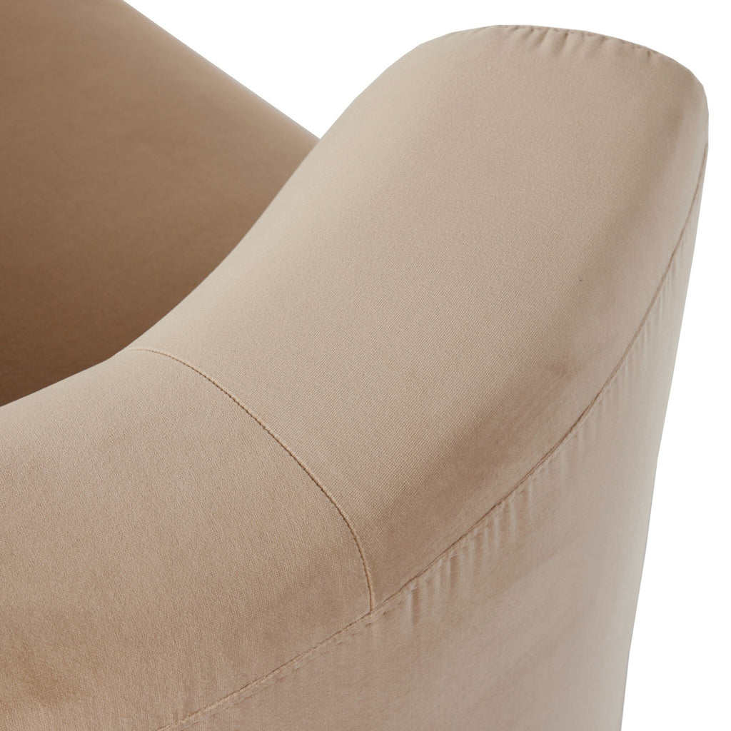 Deandra Tete A Tete Chaise - Surrey Camel
