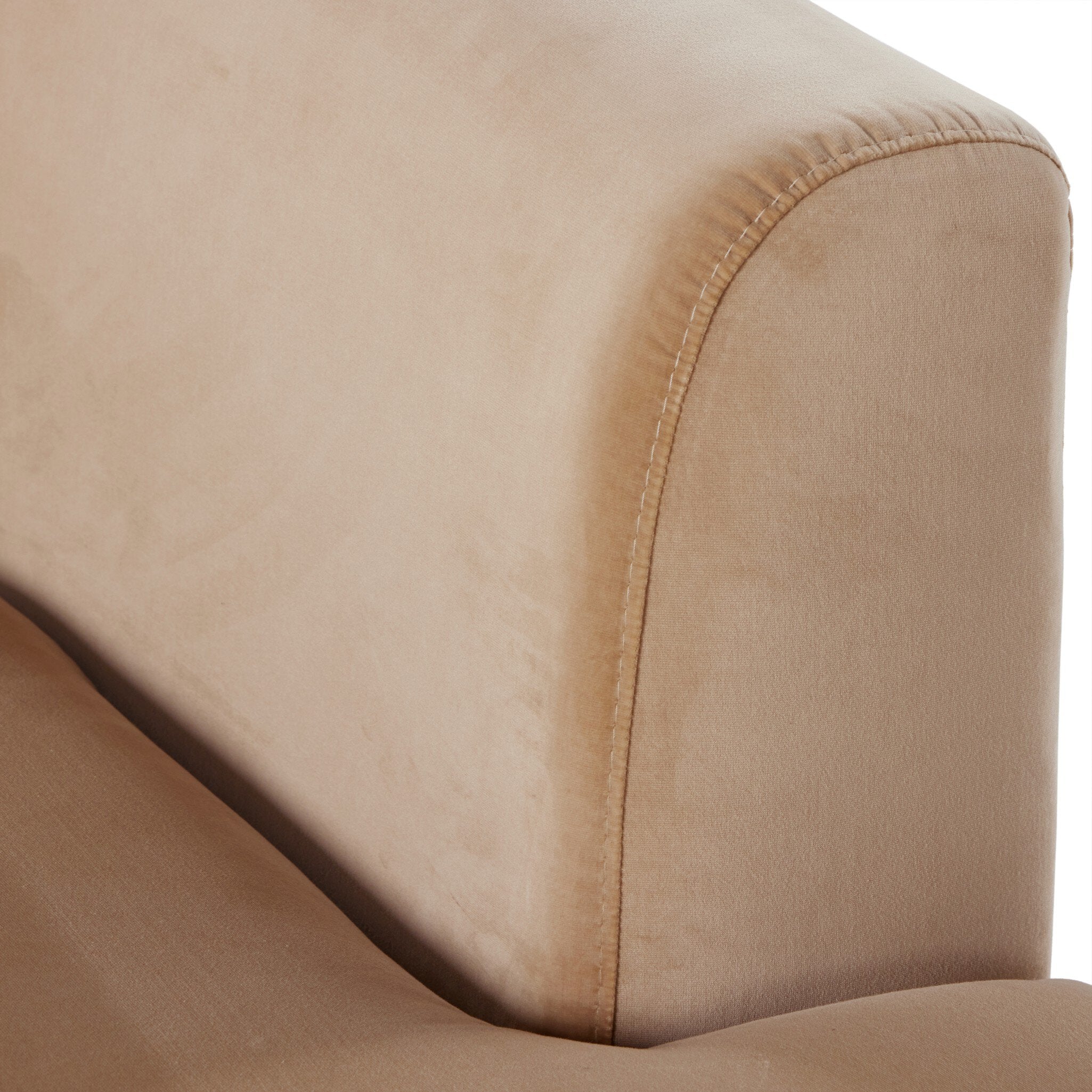 Deandra Tete A Tete Chaise - Surrey Camel