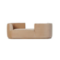 Deandra Tete A Tete Chaise - Surrey Camel
