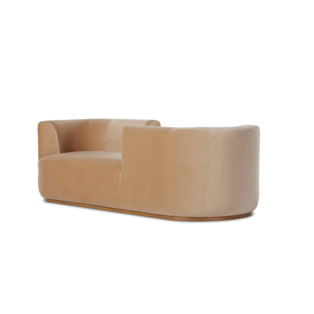 Deandra Tete A Tete Chaise - Surrey Camel
