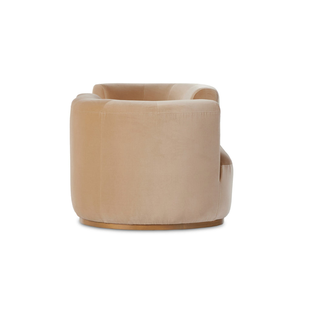 Deandra Tete A Tete Chaise - Surrey Camel