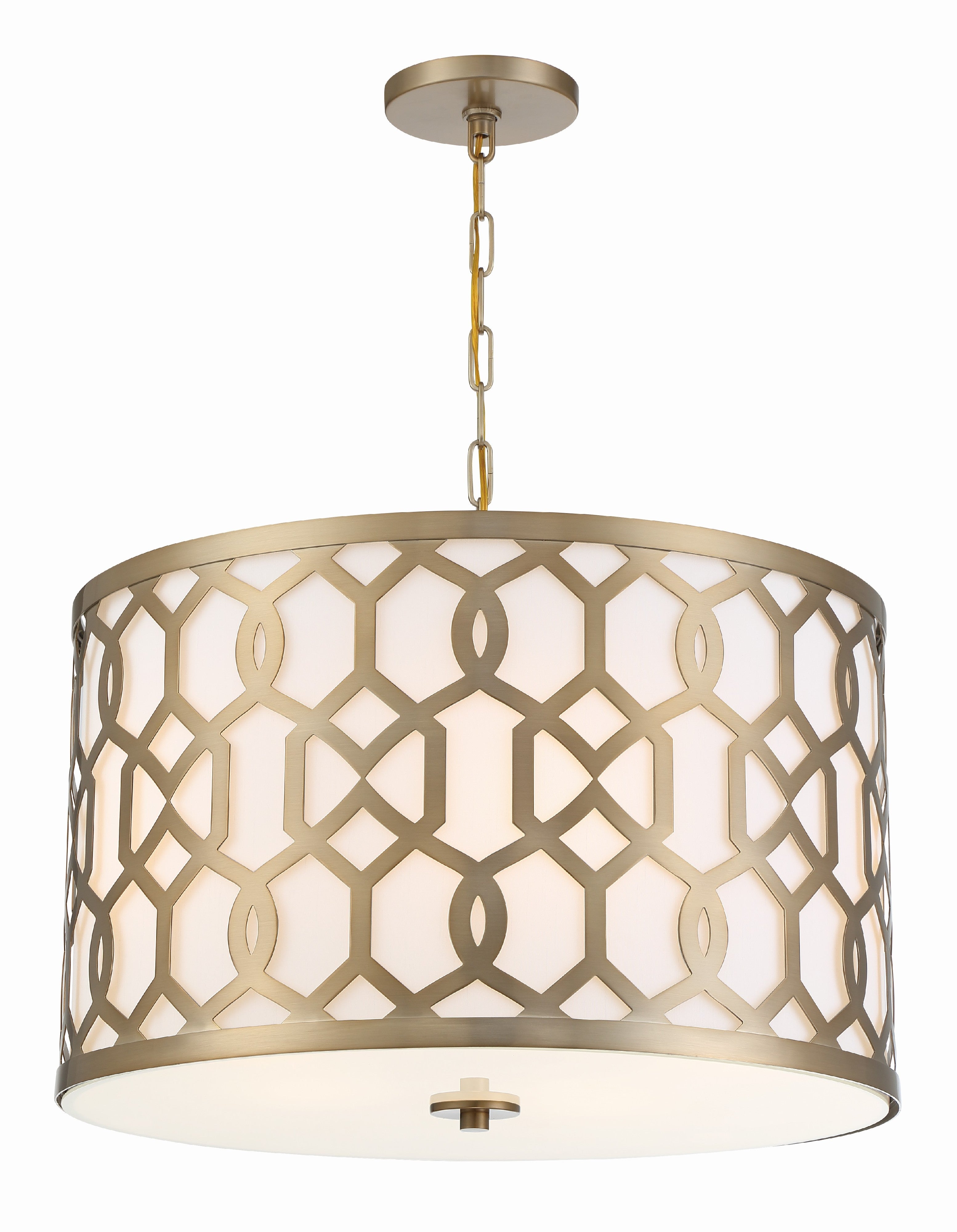 Libby Langdon Jennings 24.25'' Aged Brass Pendant