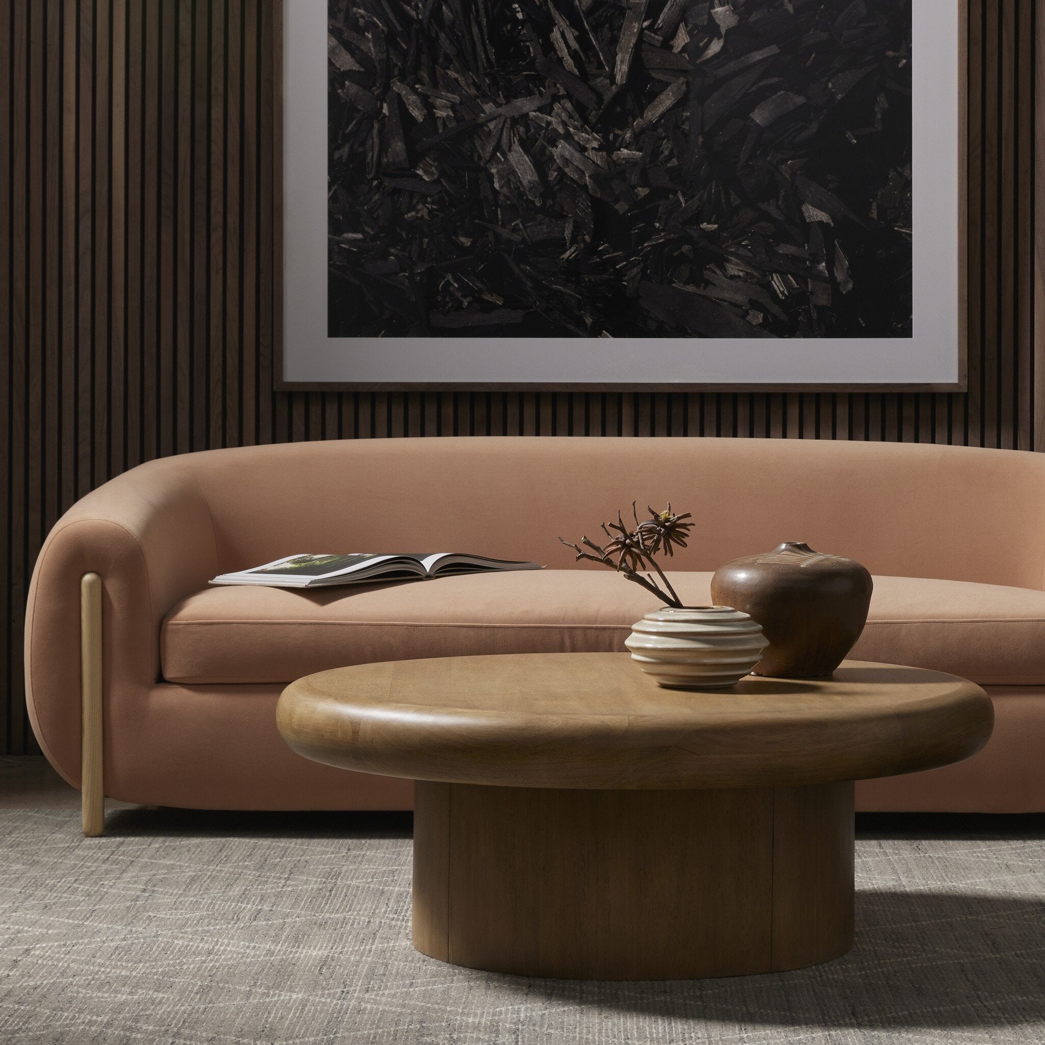 Zach Coffee Table - Burnished Parawood