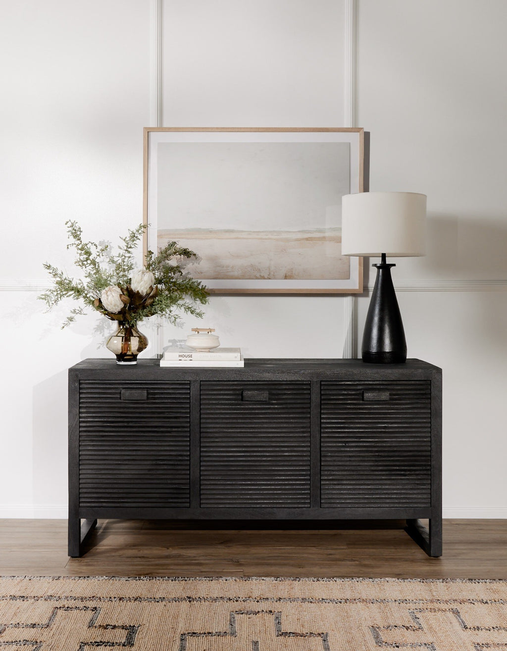 Innes Table Lamp - Matte Black Cast Aluminum