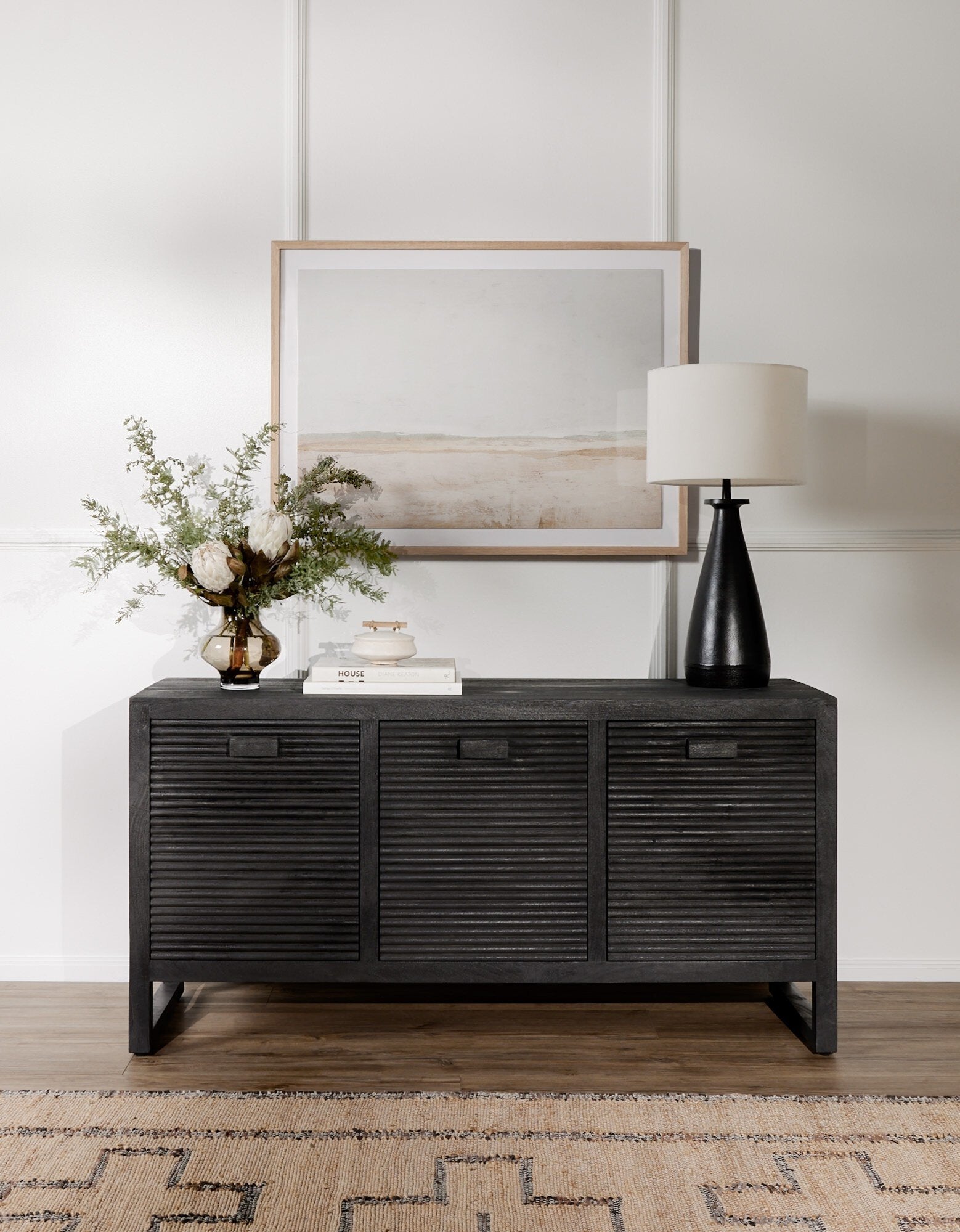 Innes Table Lamp - Matte Black Cast Aluminum