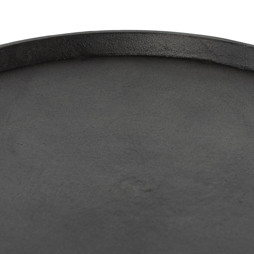 Cronos End Table - Hammered Grey