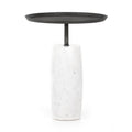 Cronos End Table - Hammered Grey