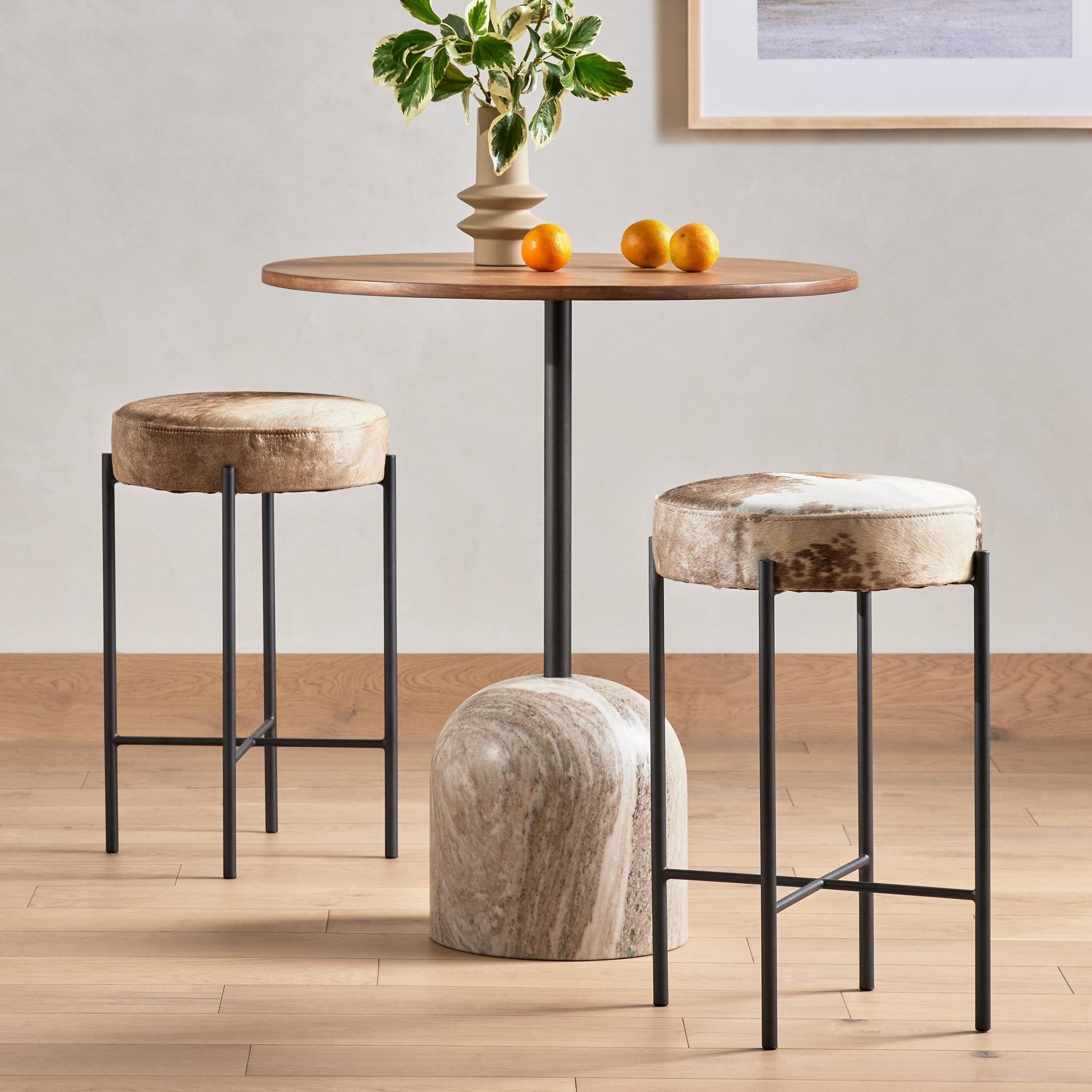 Nocona Counter Stool - Speckled Hide