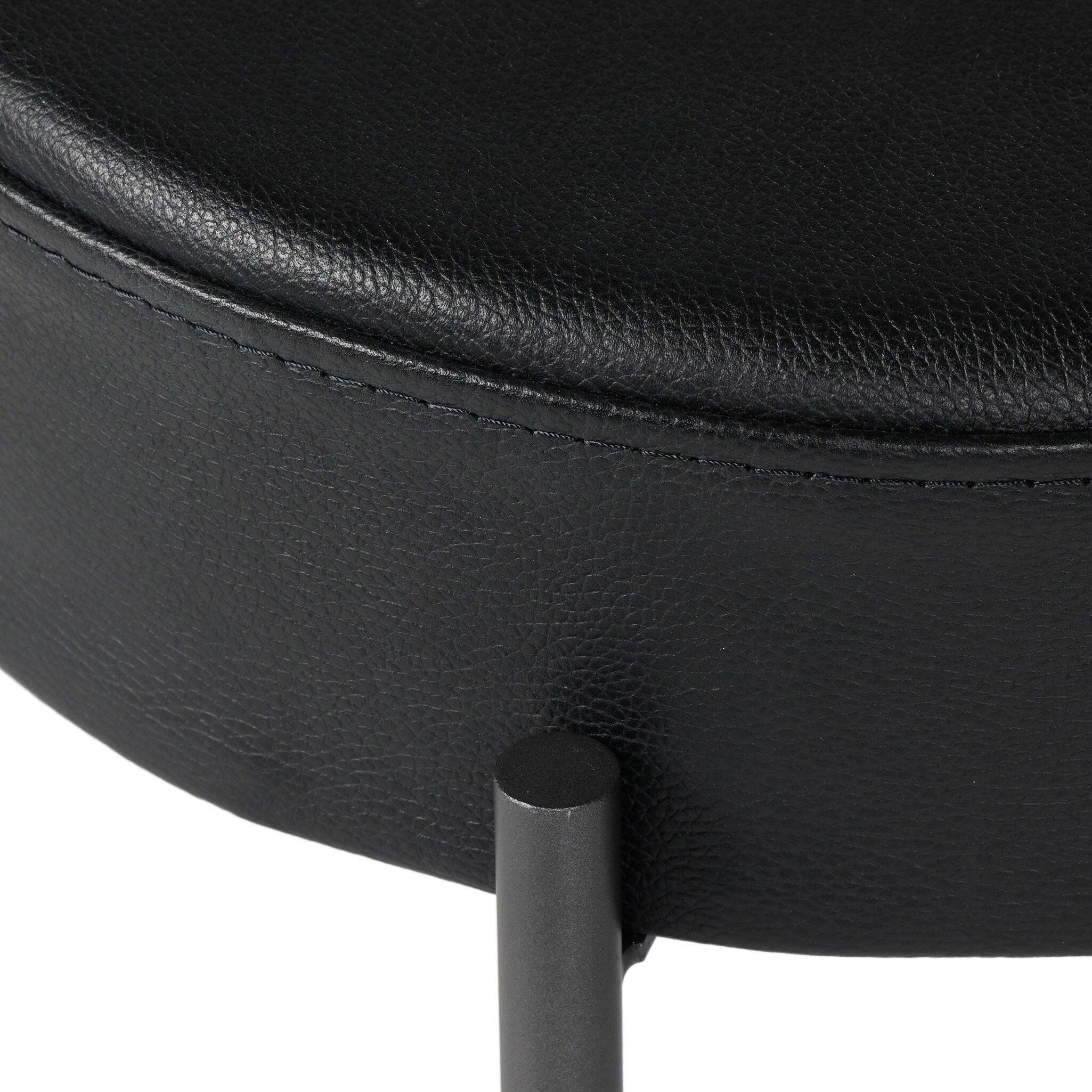 Nocona Counter Stool - Black Leather