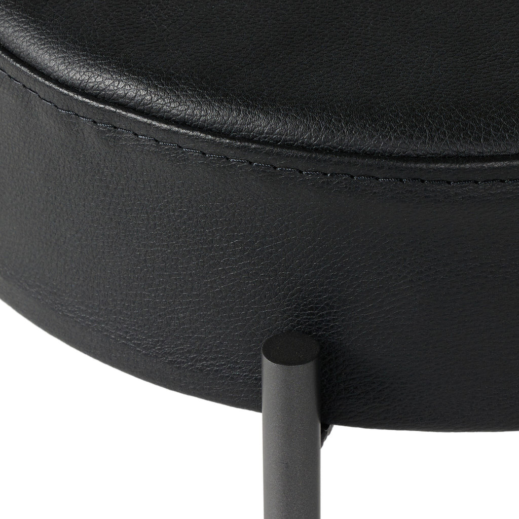 Nocona Bar Stool - Black Leather