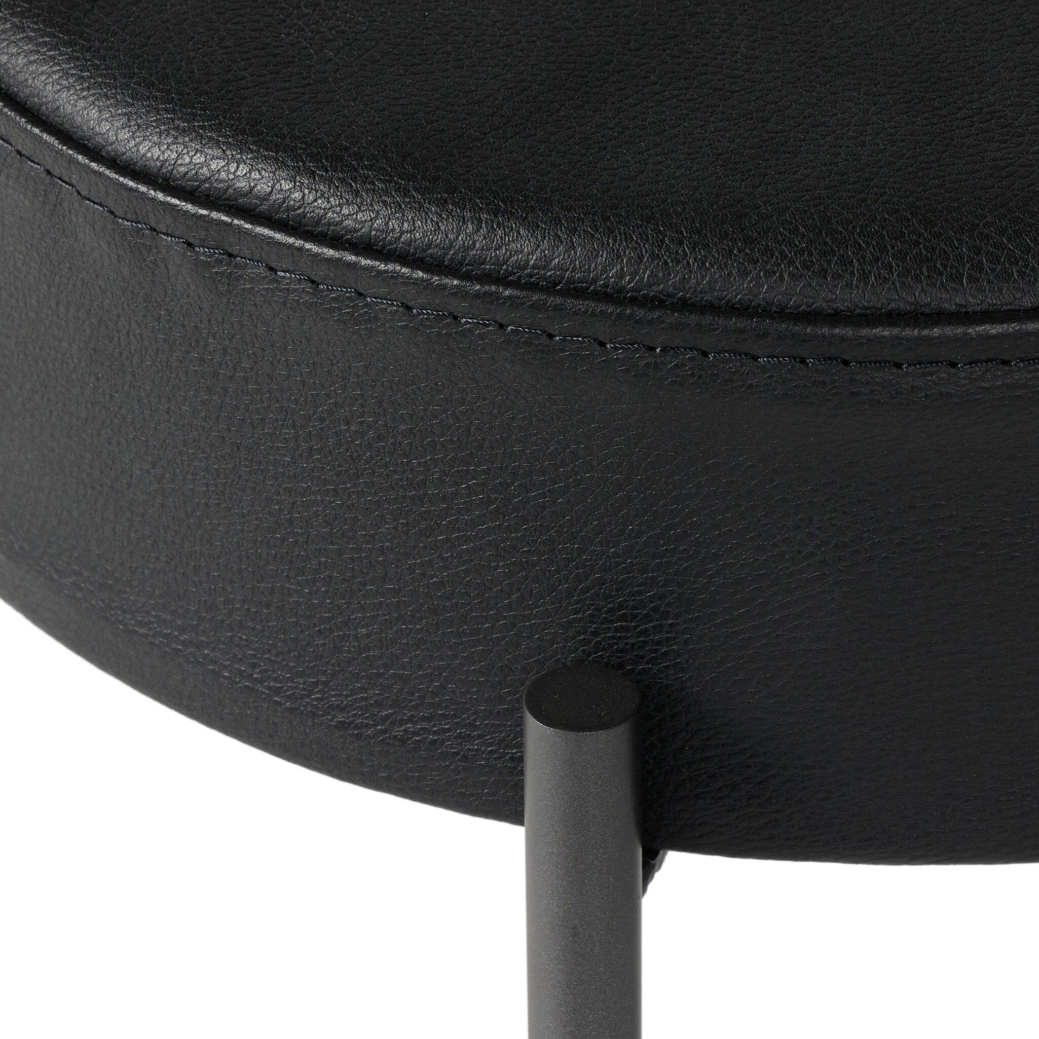 Nocona Bar Stool - Black Leather