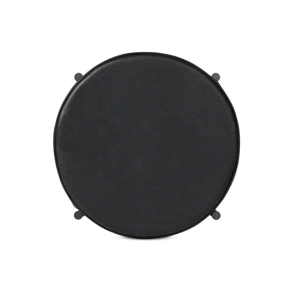 Nocona Bar Stool - Black Leather