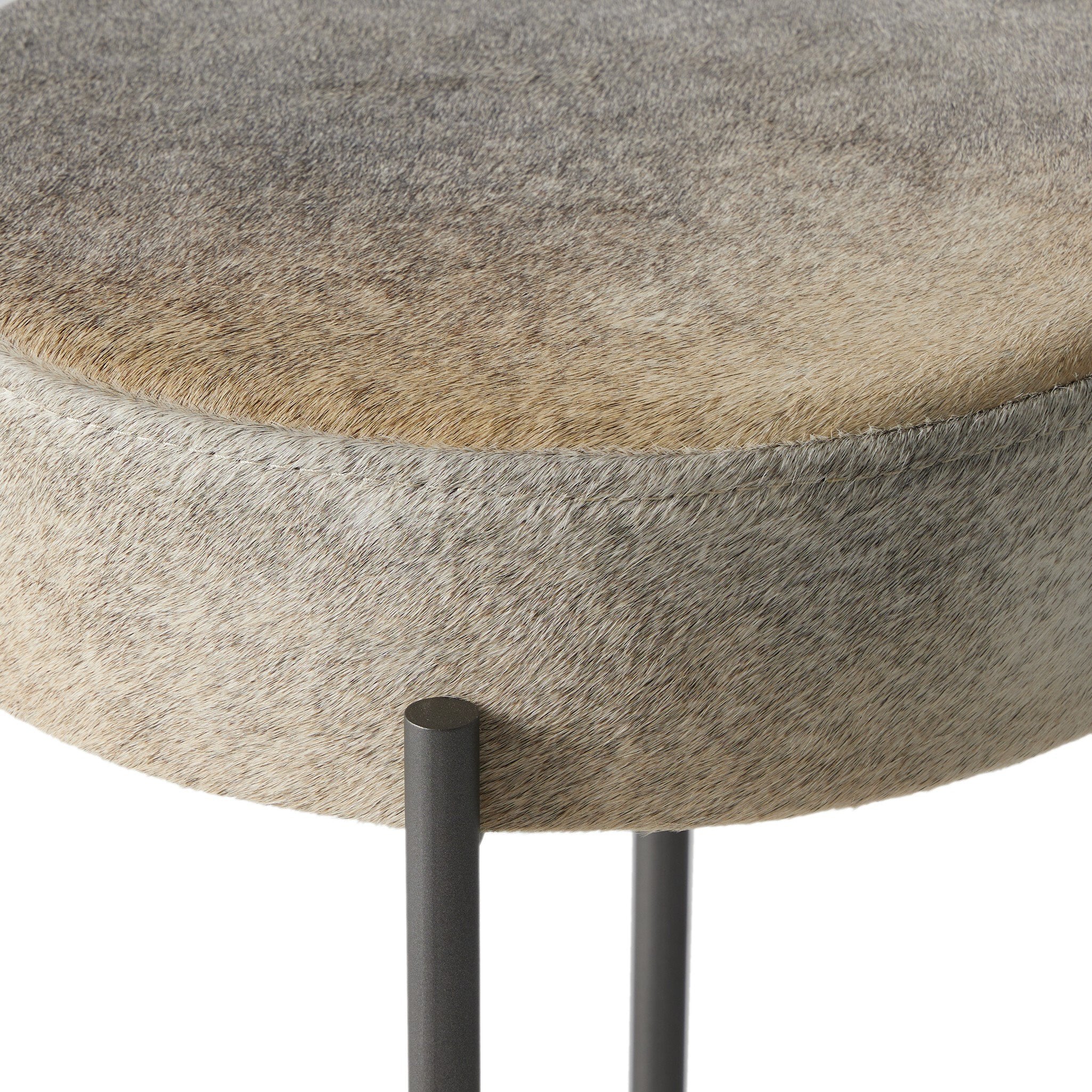 Nocona Bar Stool - Black & White Speckled Hide