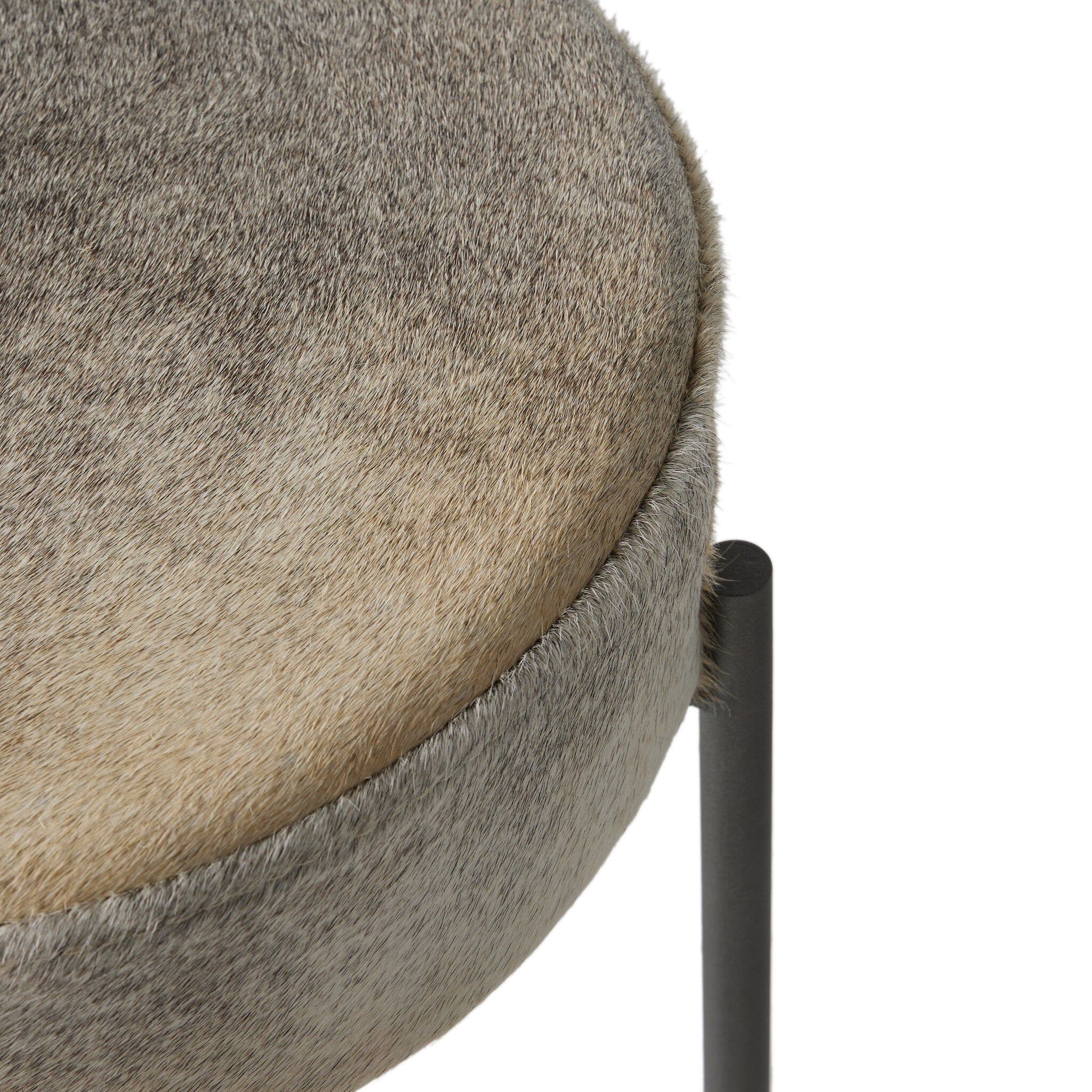 Nocona Bar Stool - Black & White Speckled Hide