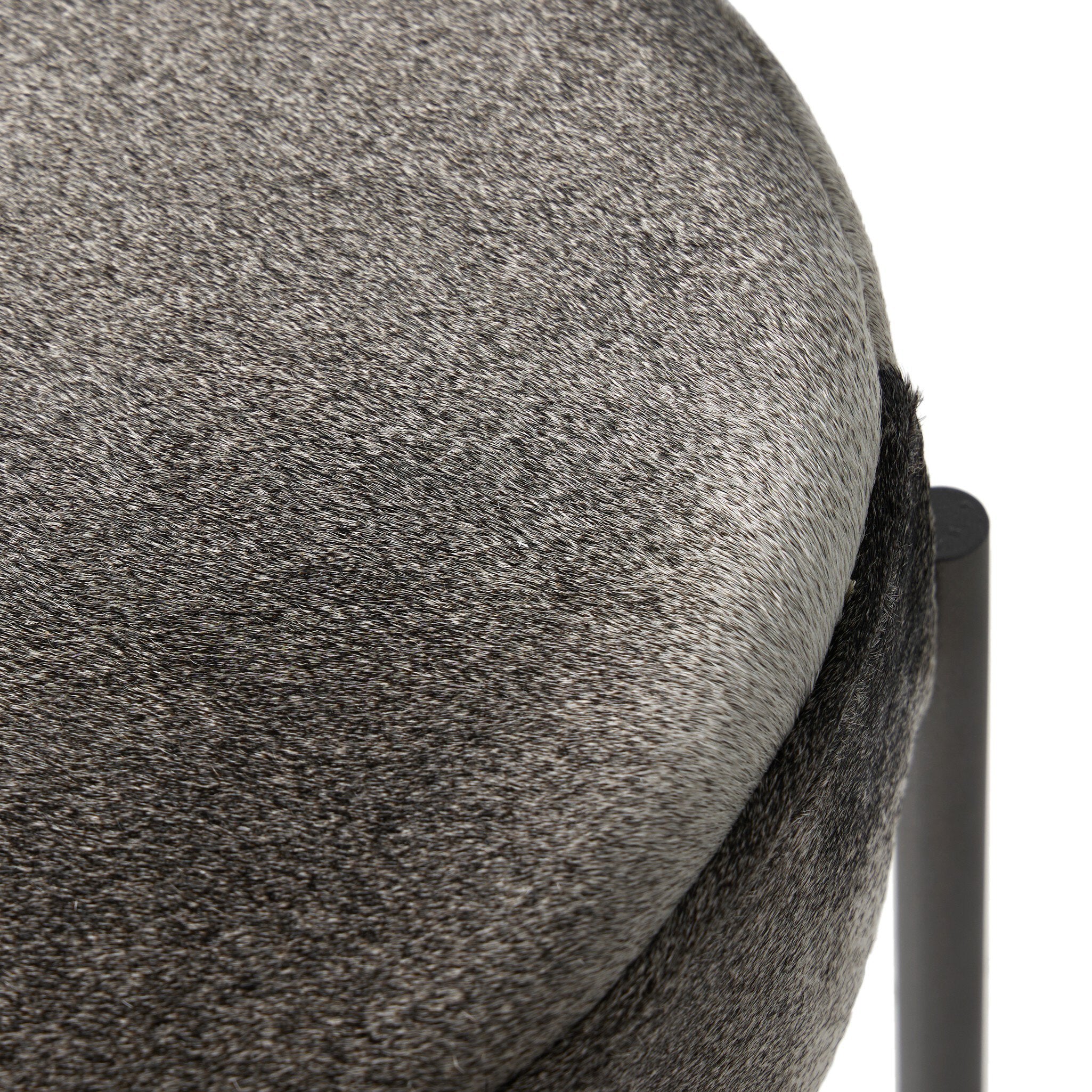 Nocona Counter Stool - Black & White Speckled Hide