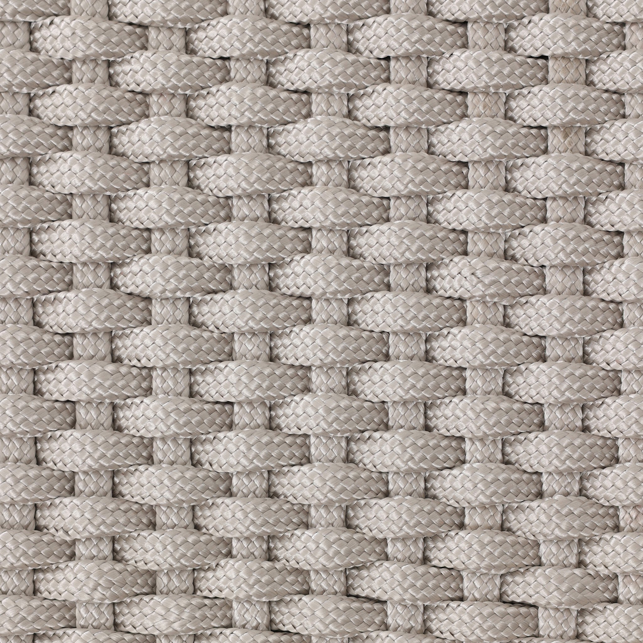 Delano Outdoor Chaise - Thick Grey Rope