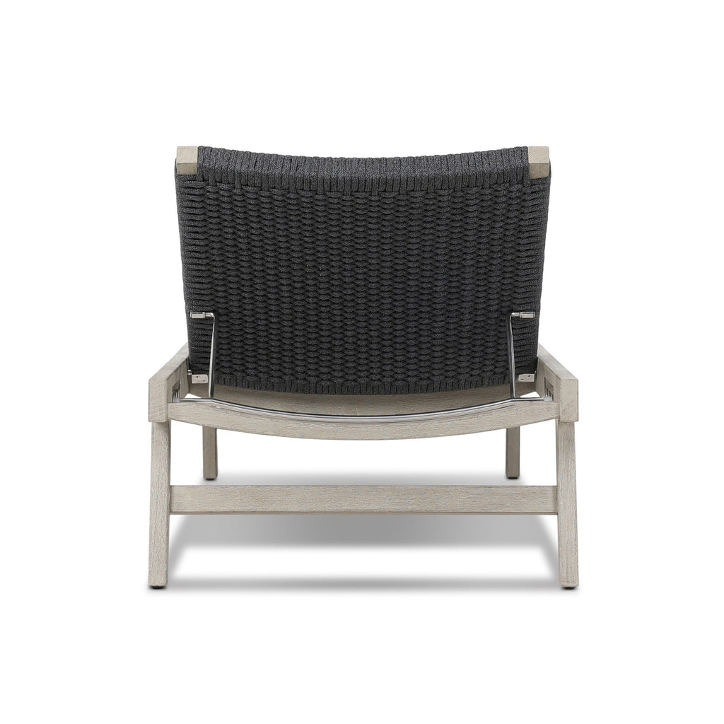 Delano Outdoor Chaise - Thick Dark Grey Rope