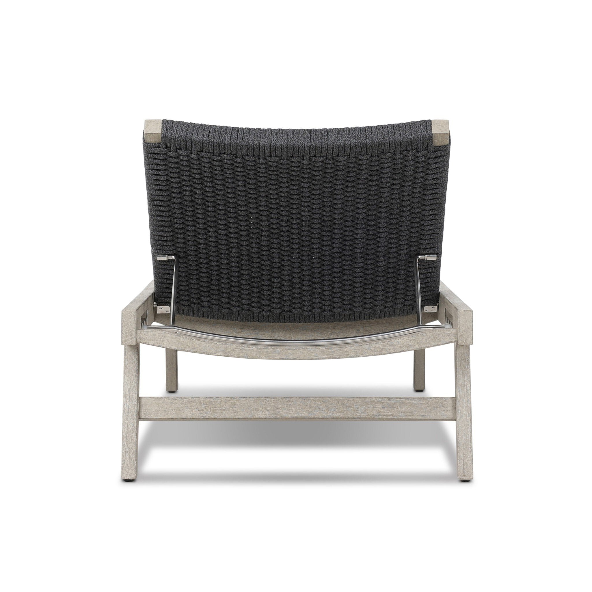 Delano Outdoor Chaise - Thick Dark Grey Rope