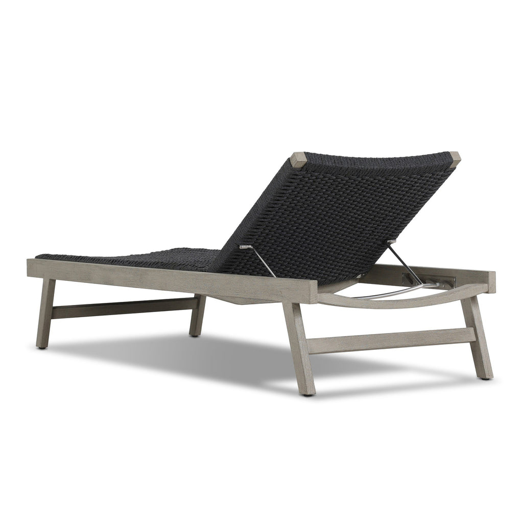 Delano Outdoor Chaise - Thick Dark Grey Rope