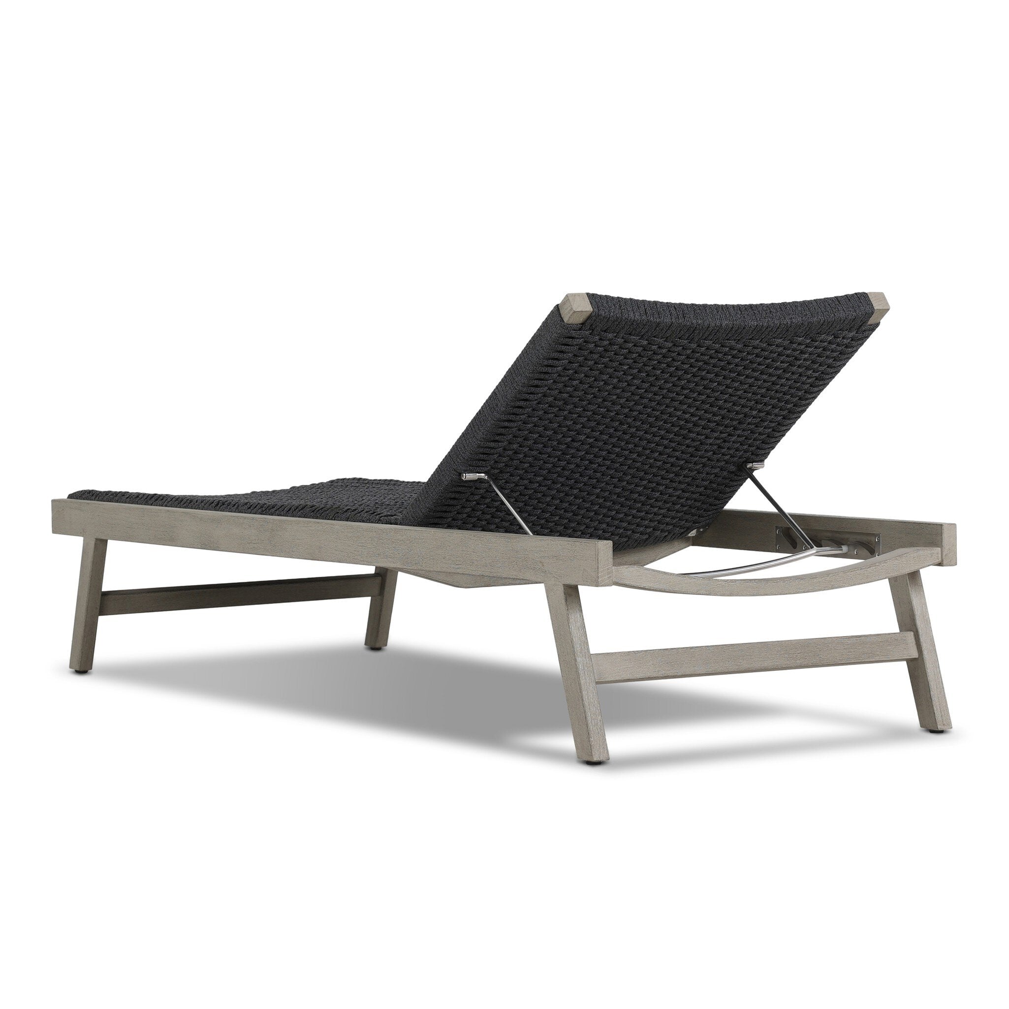 Delano Outdoor Chaise - Thick Dark Grey Rope