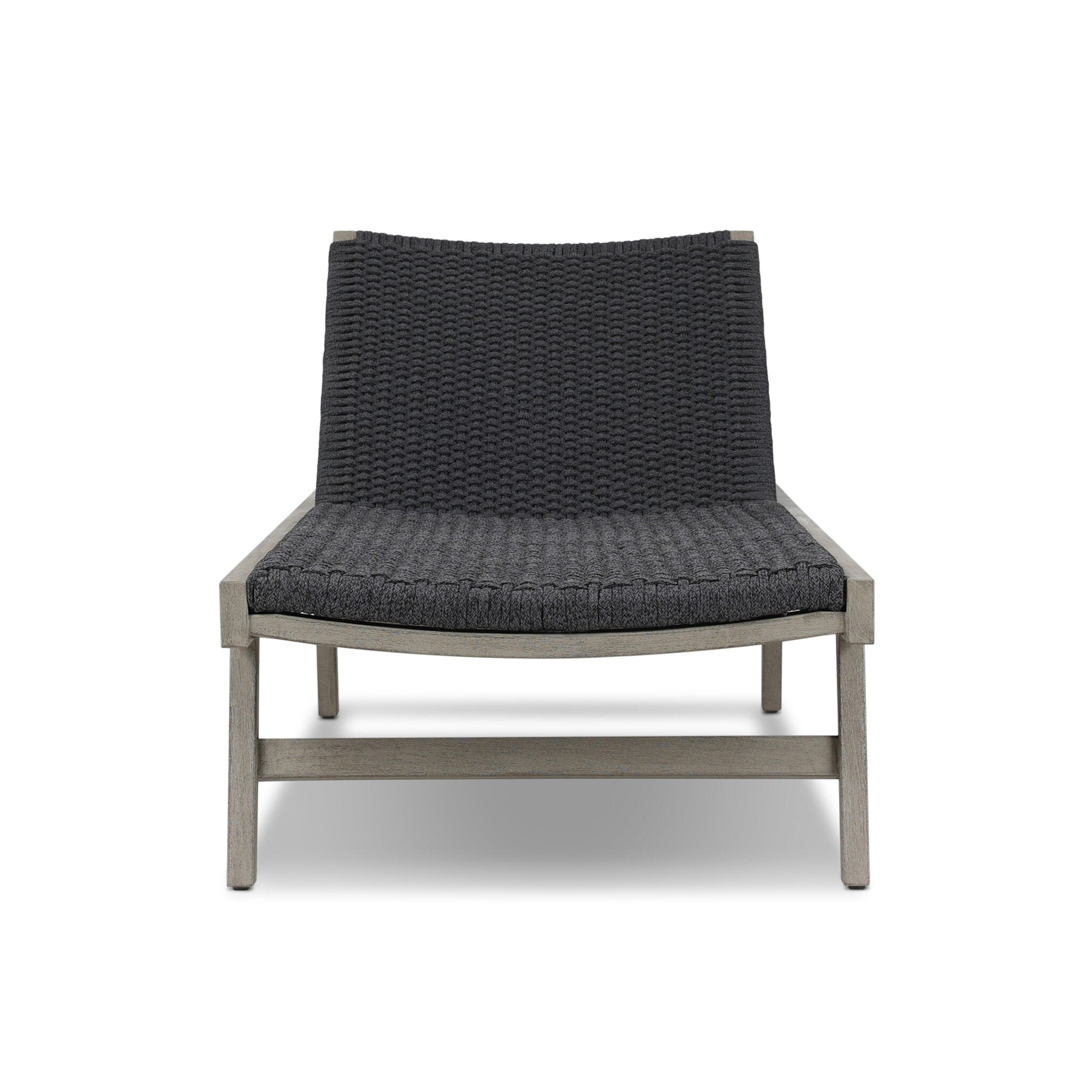 Delano Outdoor Chaise - Thick Dark Grey Rope